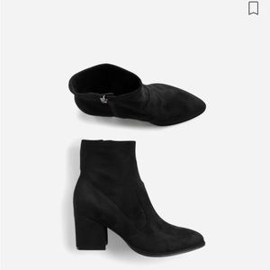 Marc Fisher Footwear Leave Stretch Heeled Bootie